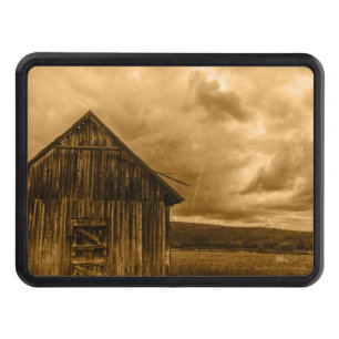Primitive western country farmhouse old barn trailer hitch cover