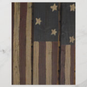 Primitive wood American flag (Front)
