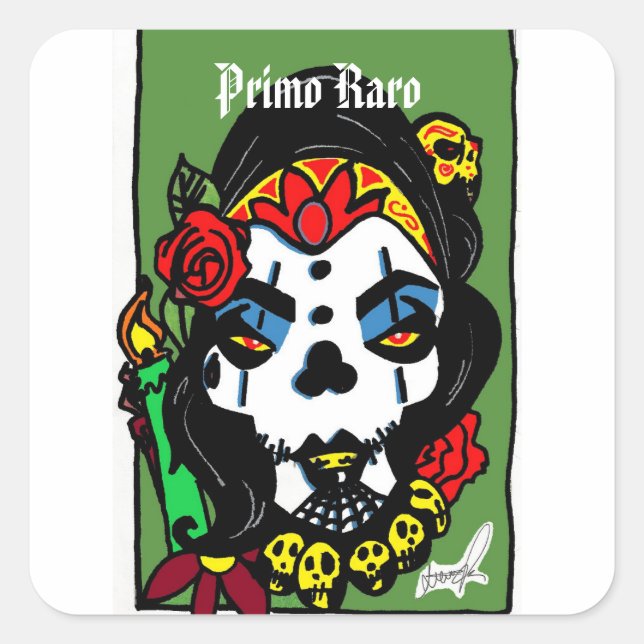 Primo Raro spanish Kousin Freaky Square Sticker (Front)