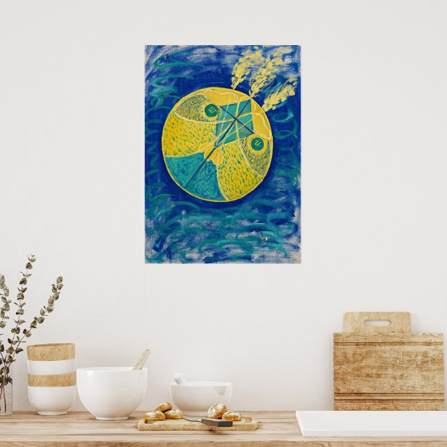 Primordial Chaos, 1906-1907 by Hilma af Klint Poster (Kitchen)