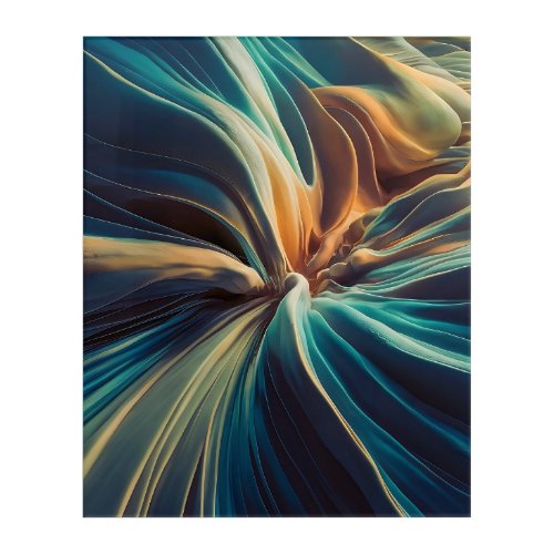 Primordial Ooze Lifes Beginnings Abstract Acrylic Print