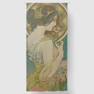 Primrose by Alphonse Mucha (1899) Blackout Curtains