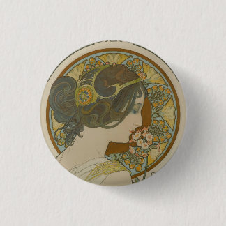 Primrose by Alphonse Mucha (1899) Button