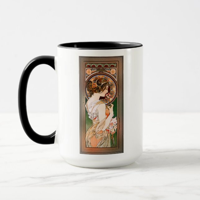 Primrose by Alphonse Mucha Mug (Left)