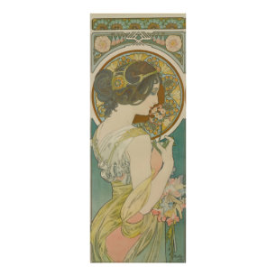 Primrose by Alphonse Mucha Photo Print