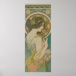 Primrose by Alphonse Mucha Poster