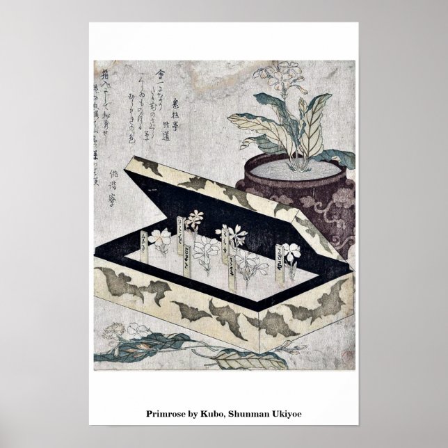 Primrose by Kubo, Shunman Ukiyoe Poster (Front)