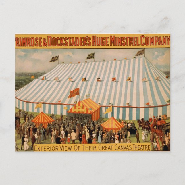 Primrose & Dockstader's Huge Ministrel Company Postcard (Front)