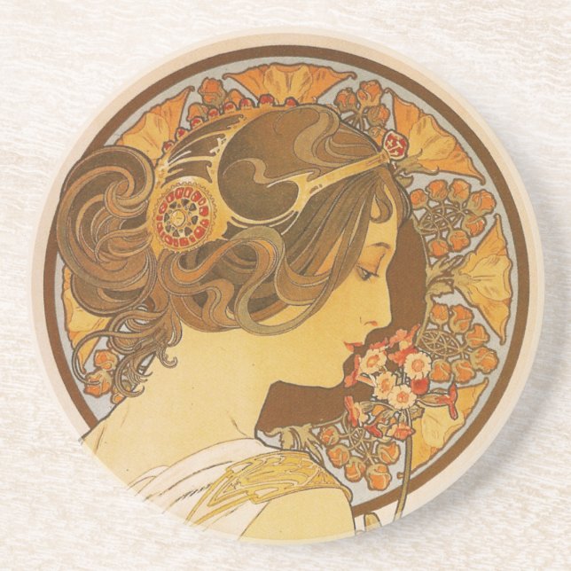 Primrose Drink Coaster (Front)