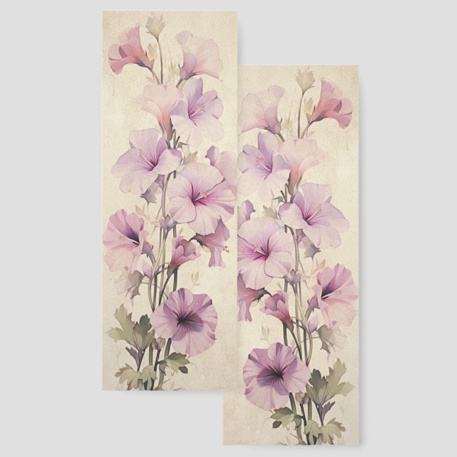 Primrose February Birth Month Flower Two-sided Bookmarks (Front & Back)