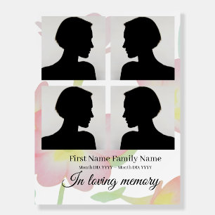 Primrose funeral welcome sign bord collage