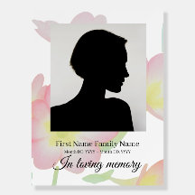 Primrose funeral welcome sign foam bord