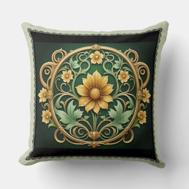 Primrose Guild Throw Pillow (Front)
