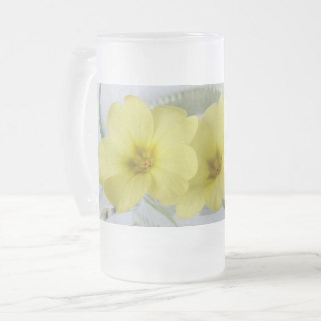 primrose in a coffee cup (Front Left)
