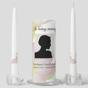 Primrose memorial funeral unity candle set