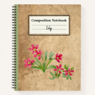 Primrose Personalized Composition Notebook