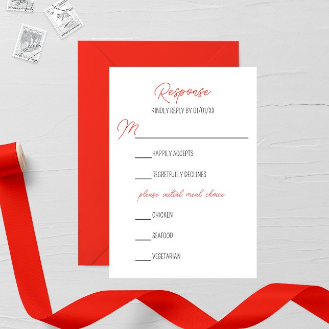 Primrose Wedding RSVP Card (Creator Uploaded)