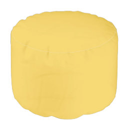 Primrose Yellow Solid Color Pouf