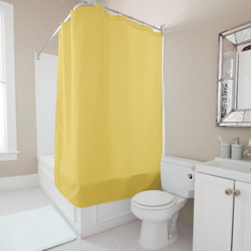 Primrose Yellow Solid Color Shower Curtain