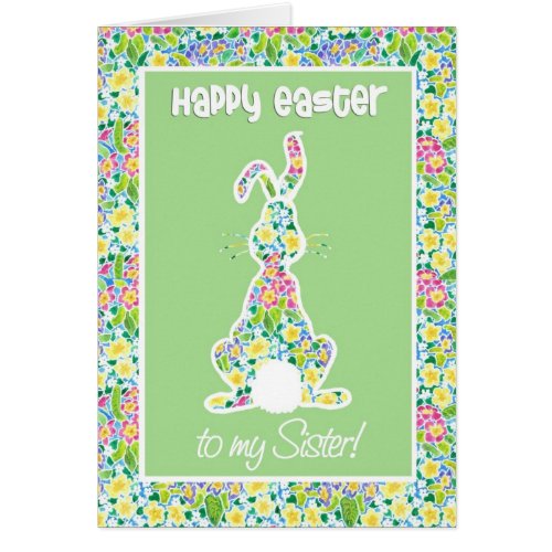 Primroses Cute Bunny Rabbit Easter for Sister