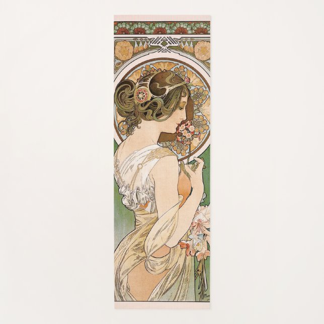 Primroses, Mucha Yoga Mat (Front)