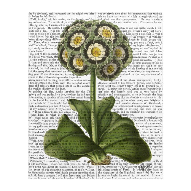 Primula Auricula Blue Acrylic Print (Front)