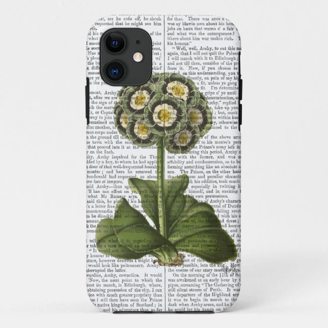 Primula Auricula Blue Case-Mate iPhone Case (Back)