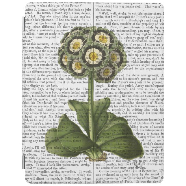 Primula Auricula Blue iPad Air Cover (Front)