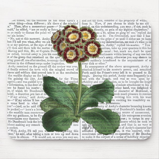 Primula Auricula Red Mouse Pad (Front)