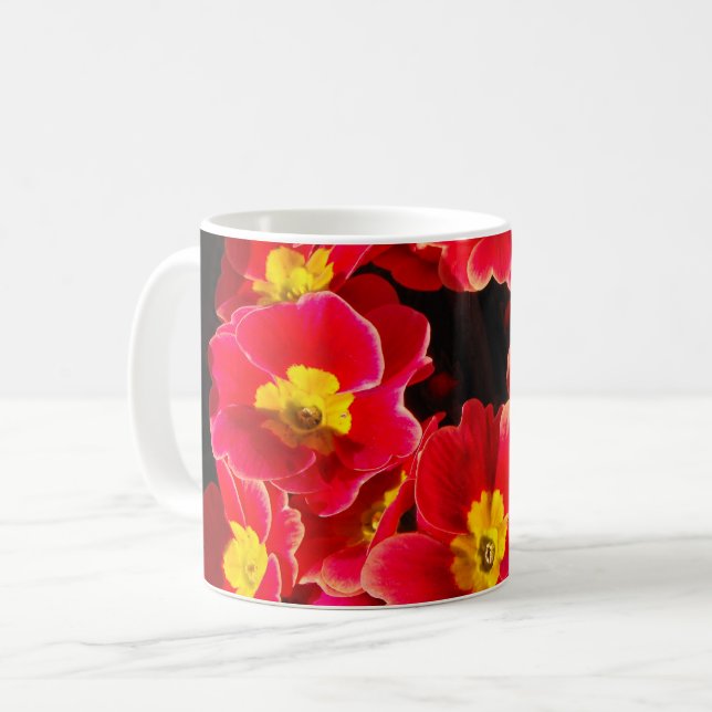 Primula in springtime coffee mug (Front Left)