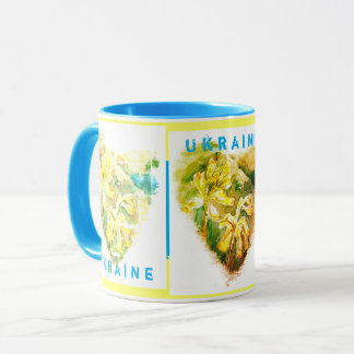 Primula veris Heart Cowslip Ukraine Mug