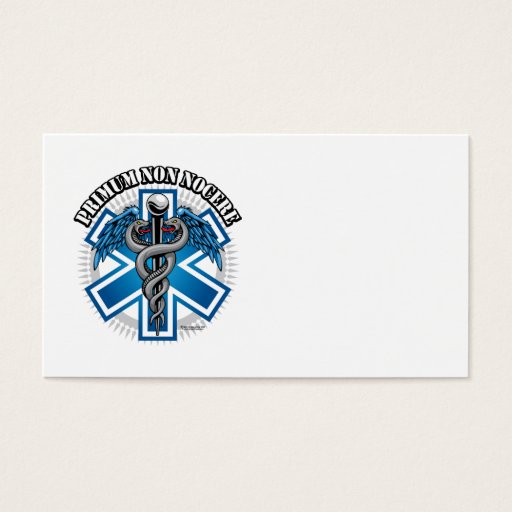 Customizable PRIMUM NON NOCERE Combat Medic Business Card Template