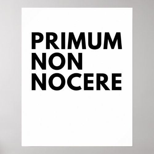 Primum Non Nocere The Nurses Hippocratic Oath Poster