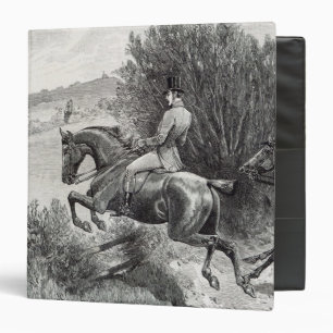 Prince Albert Hunting near Belvoir Castle 3 Ring Binder