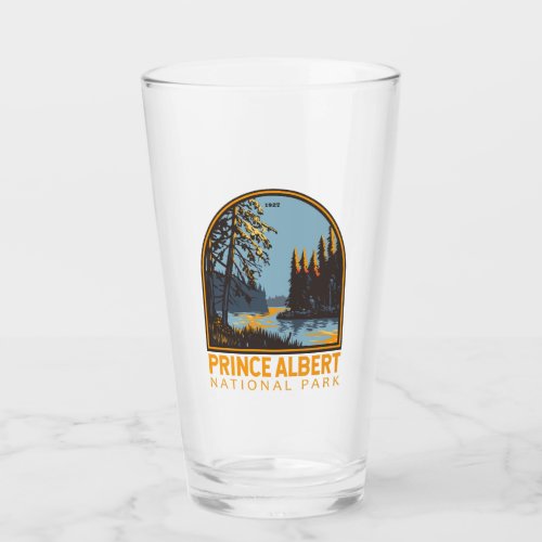 Prince Albert National Park Canada Travel Vintage Glass