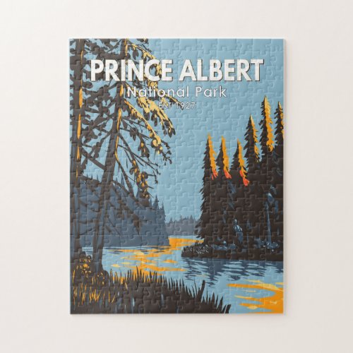 Prince Albert National Park Canada Travel Vintage Jigsaw Puzzle