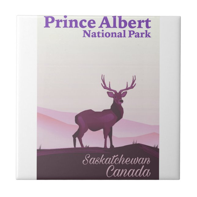 Prince Albert National Park, Saskatchewan, Canada Ceramic Tile (Front)