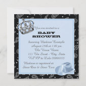 Prince and Cowboy Baby Shower Invitation (Back)