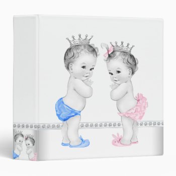 Prince And Princess Baby Shower Binder by The_Vintage_Boutique at Zazzle