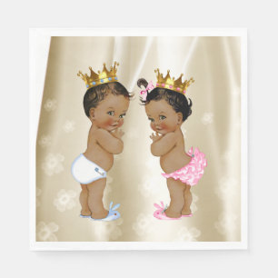 Prince and Princess Baby Shower Paper Napkins