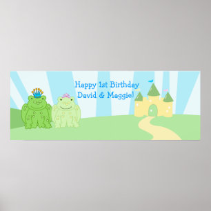 Prince and Princess Banner Customized Poster