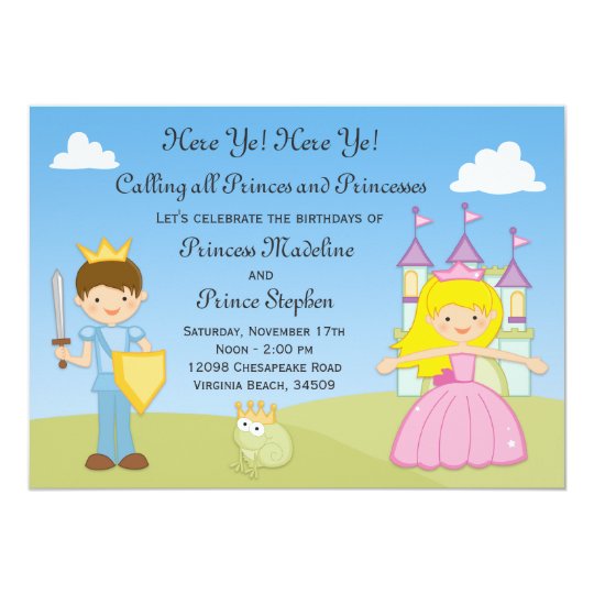 Prince And Princess Invitations 7