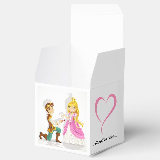 Prince and Princess Small Favor / Gift Box (Opened)