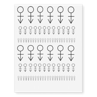 Prince Androgyny Love Symbol Male Female Unisex Temporary Tattoos