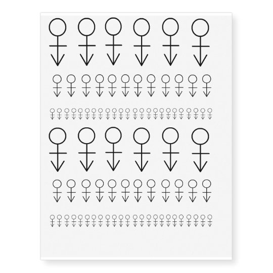 Prince Androgyny Love Symbol Male Female Unisex Temporary Tattoos ...