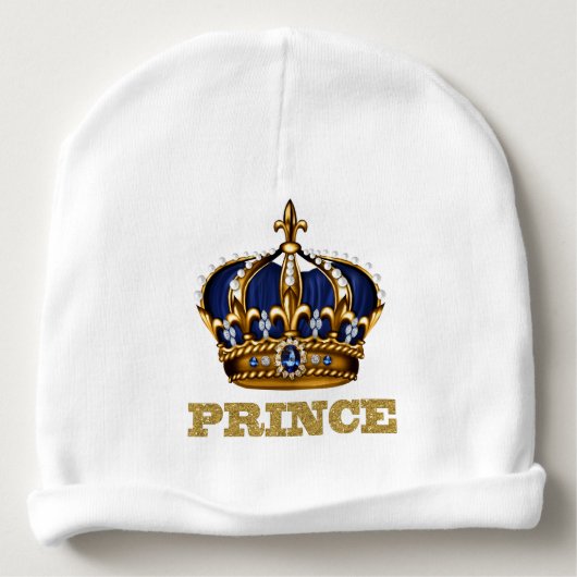 Prince Baby Boy Beanie (Back)