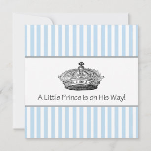 Prince Baby Boy Shower Invitation