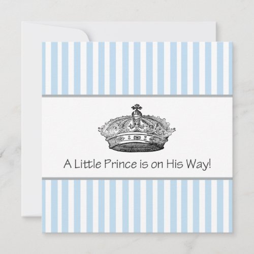Prince Baby Boy Shower Invite
