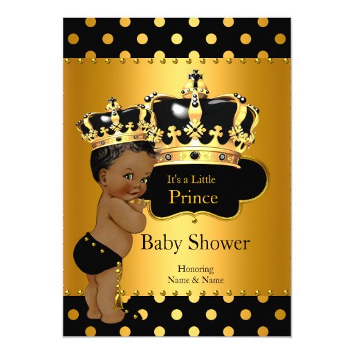 Black Baby Baby Shower Invitations 3