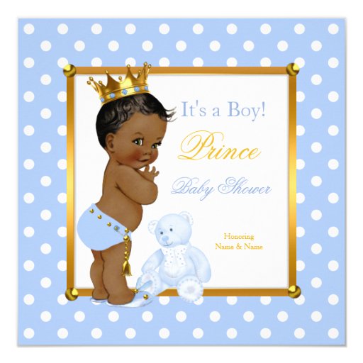 Ethnic Baby Shower Invitations Boy 3